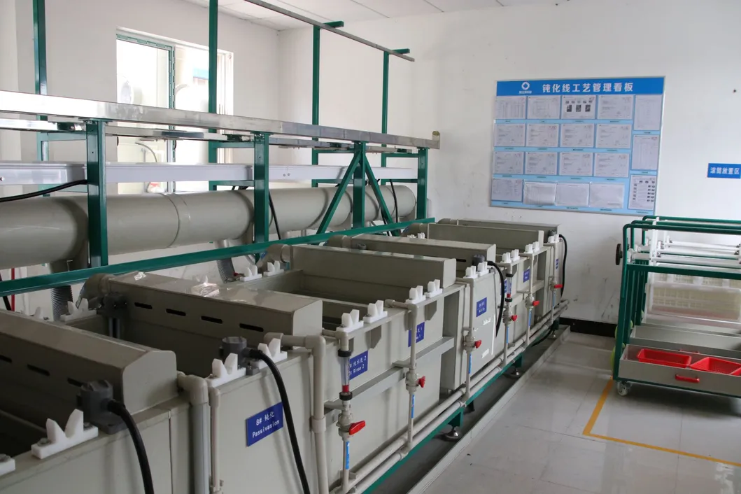 PLC Touch Screen Automatic Plating Line Single Arm Copper Passivation Equipment