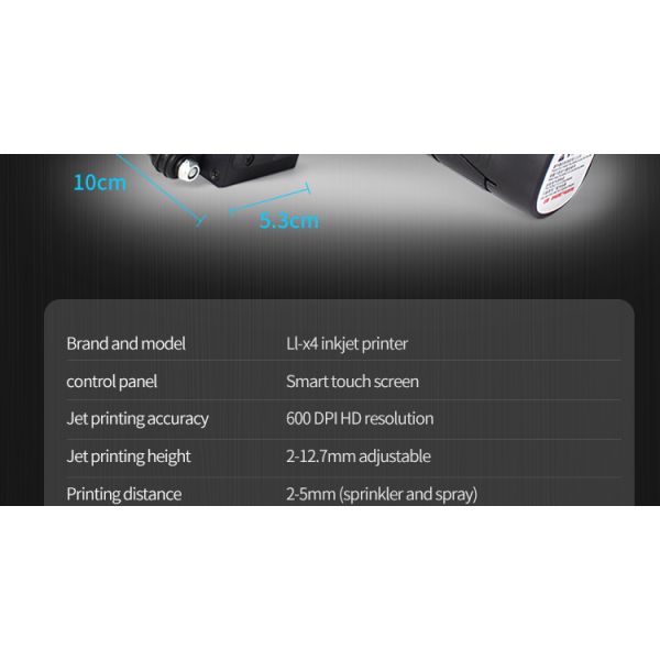 Label Printing LL-X4 UV Digital Handheld Portable Inkjet Printer with CE Certification