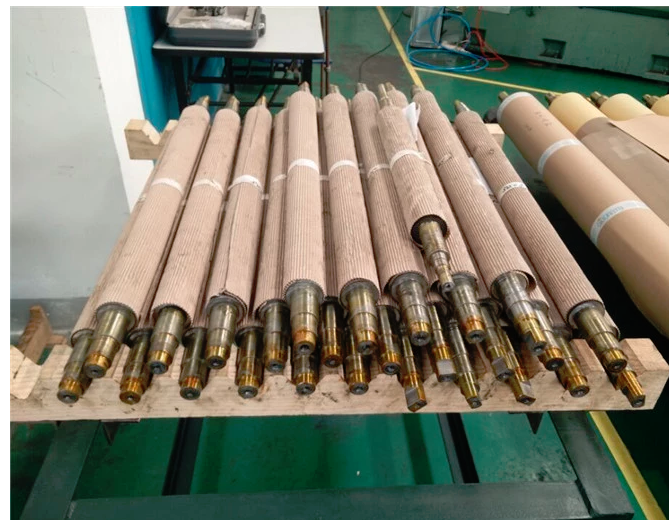 Customized Anilox Ink Industrial Rollers Chrome Plated Coating Unit Printing