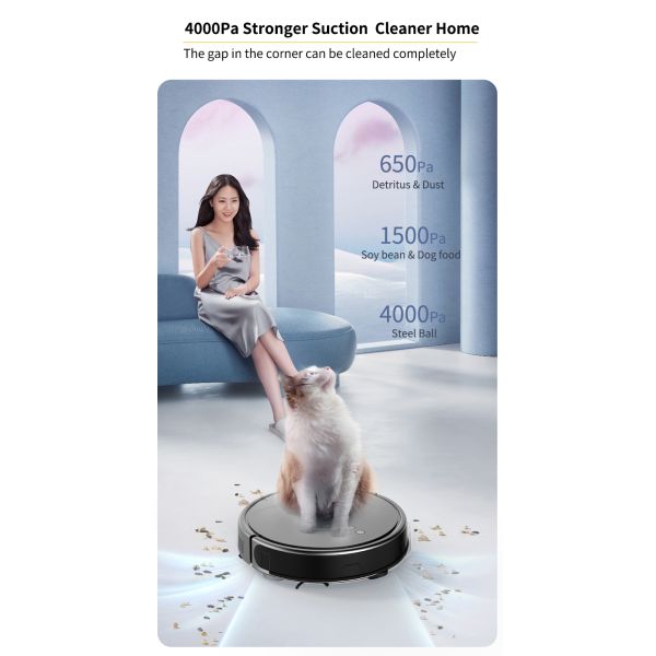 WiFi 250ml Intelligent Sweeping Robot Vacuum Pet Mopping Machine robotics product