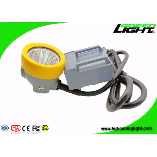 15000lux 1.67W Led Mining Headlamp 6.6Ah IP68 Explosion Resistant