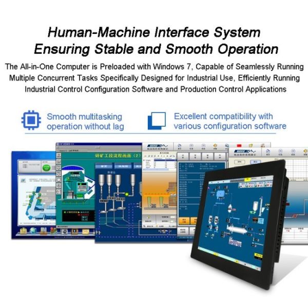 21.5 Inch Metal Case Ip65 Waterproof Embedded Industrial Computer Touch Screen Monitor Manufacture