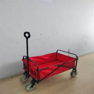 China Easy Folding Beach Wagon 600D PVC Folding Wagon For Groceries Small Wheel Size on sale