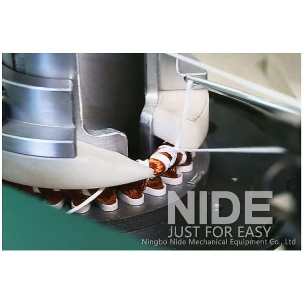 Servo system control two twin needle lacing automatic stator lacer machine