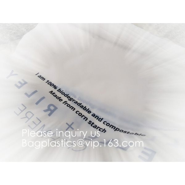 PLA Biodegradable Corn Starch Compostable LDPE k Bag, Environmentally friendly, recyclable, reusable, reclosable
