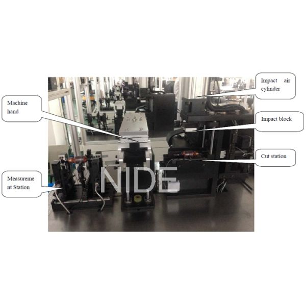 Two working station high speed balancing machine Weight Correction Machine