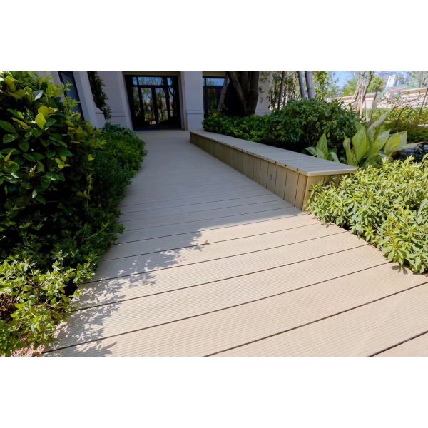 Anti Insect 146 X 22 Hollow Composite Decking WPC Composite Brown Decking Boards