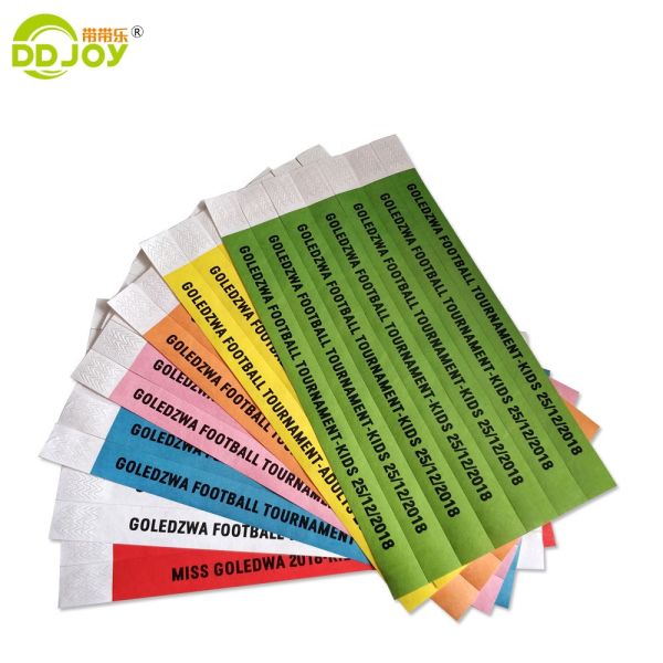 Clear Identification PVC Button Bracelets One Time and Customized Design for Hotels