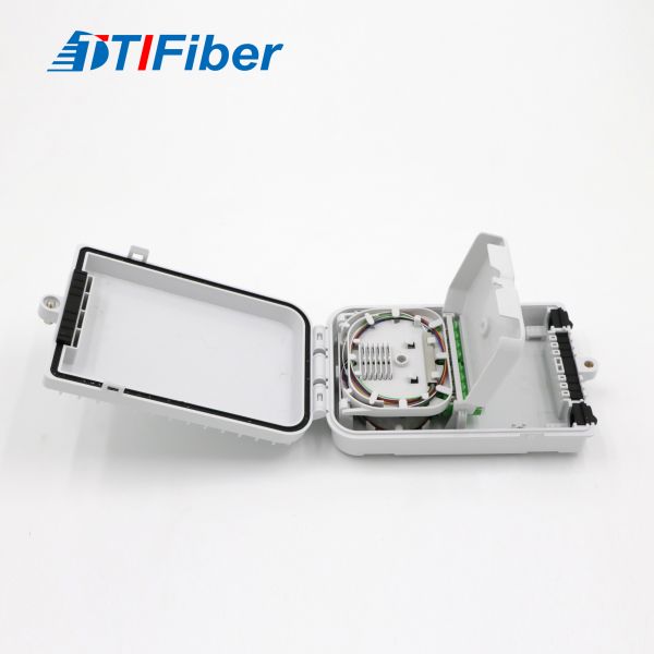 Fiber Optic Splitter Box 8 Port White ABS Or PC Material