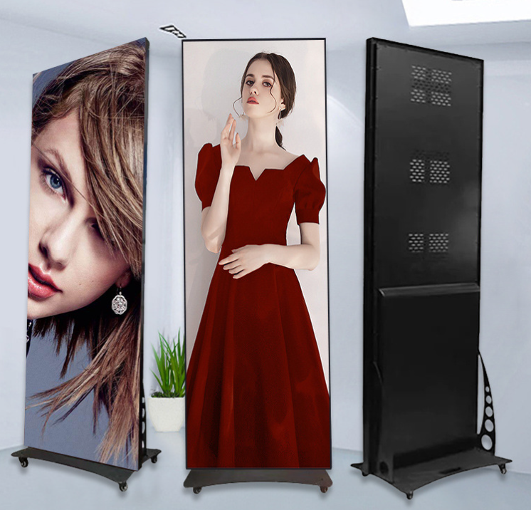 Creative Digital LED Poster Display High Resolution Flexibility Real-Time Updates Energy Saving For Shopping Centers