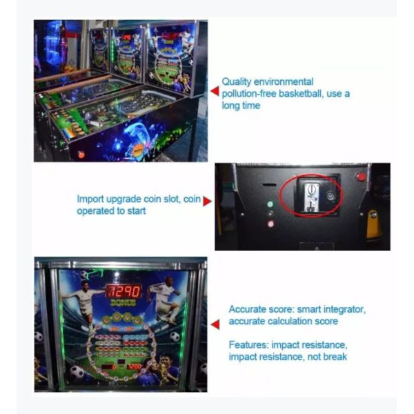 Arcade Bingo Virtual Pinball Game Machine With 32 LED Display