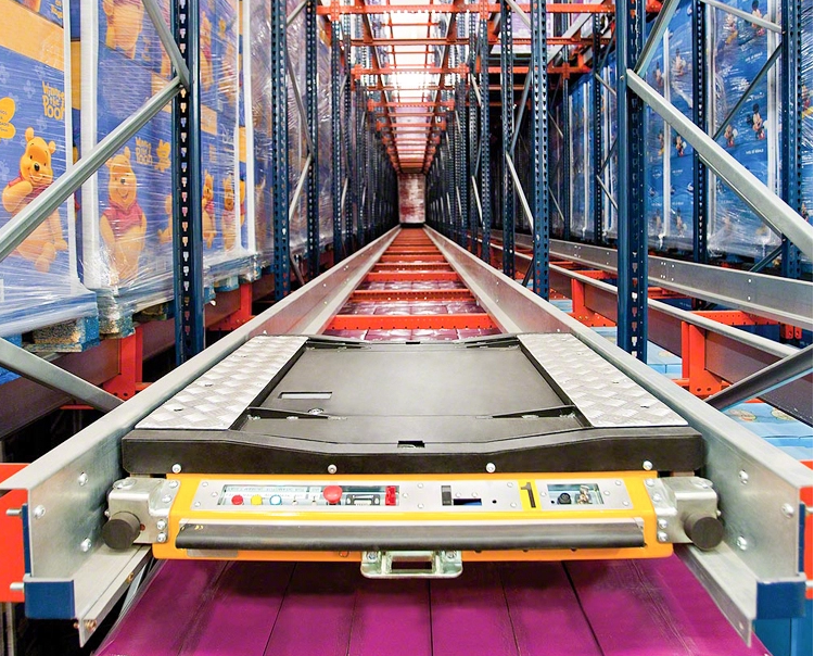 High Accessing Rate Radio Shuttle Racking , High Load Pallet Runner System