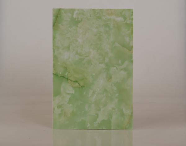 Buy 1220*2440mm Commercial Bathroom Wall Panels , Pvc Interior Wall Panels Green Color at wholesale prices