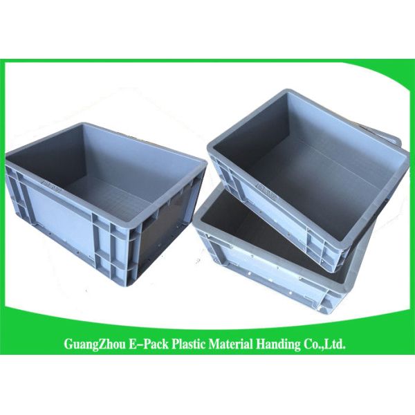 Large Standard Warehouse Plastic Euro Stacking Containers 800*600*340mm