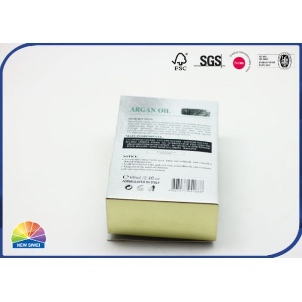 4C Printed Foldable Carton Box Matte Lamination Green Paper Gift Box