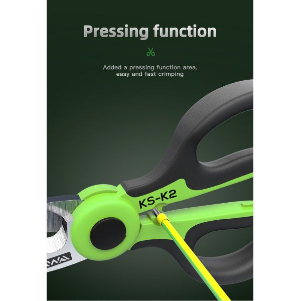 Fiber Optic Cable Patch Cord Pigtail Patch Cord Cable Insulation Scissors Kevlar Cutting KS-K2 Cable Kevlar Cutter Cutter Ftth