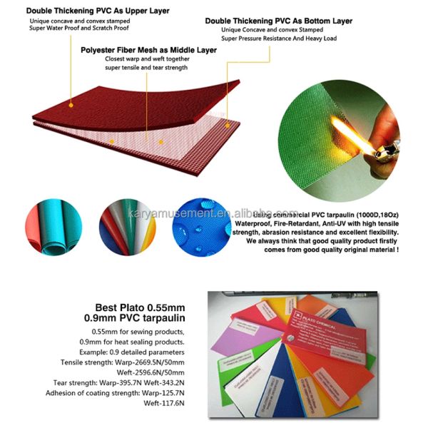 Large Bouncing Inflatables with Pool Digital Printing Waterslide