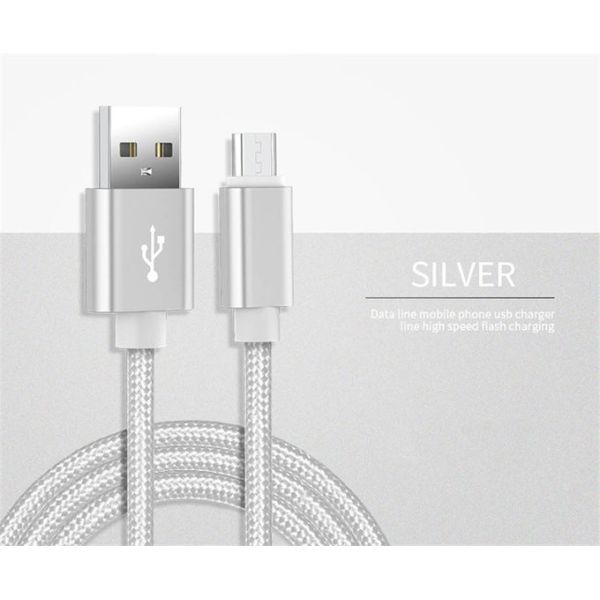 Nylon Braided USB Charger Cable 3ft Sync Data Cable Charger Cord For Android Phone