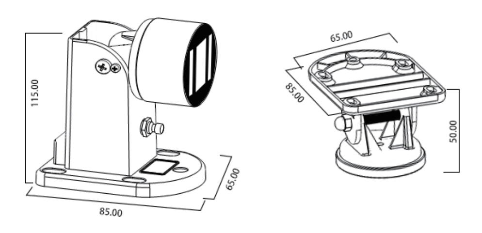 BL07 Floor and wall mount door holder wall mounted