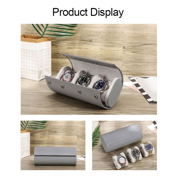 Travel Watch Case Leather Portable Luxury Watch Box Packaging Watch Roll Case