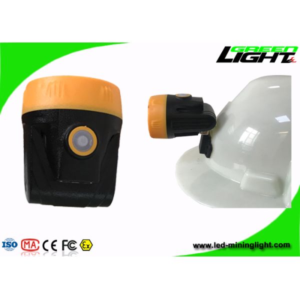 Lightweight Rechargeable Miners Cap Lamps Cordless ABS Material 3.8Ah Battery Capacity