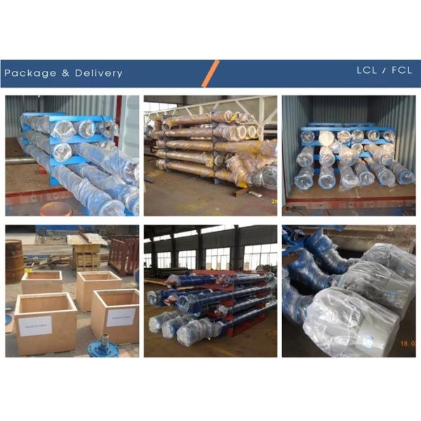 Safe Cement Screw Conveyor Flexible Screw Conveyor 273mm Outer Pipe Diameter