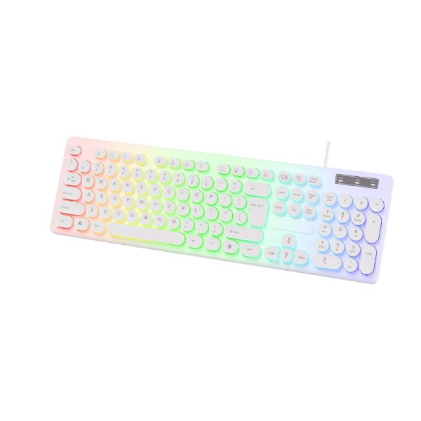 Lightweight Rainbow Backlight Keyboards Mouse Combos With Breath Effect Customizable FN + F1-F12 Keys For Gamers Office Users Students