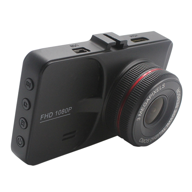 Full HD Dash Cam Recorder 3 Inch Support Motion Detection AVI Video Format
