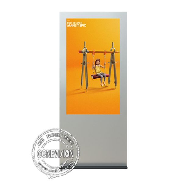 Dust Free Outdoor Touch Screen Computer Kiosk 65'' Wayfinding LCD Digital Signage