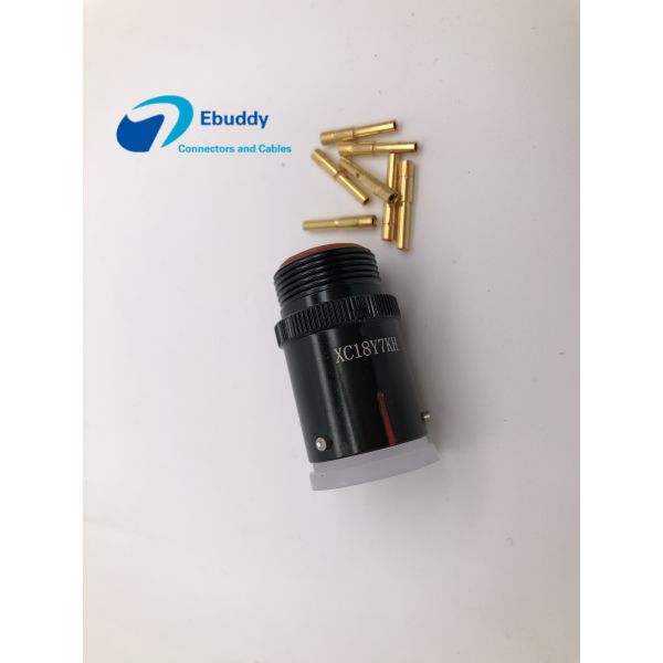 PPS Insulator Right Angle Circular Connector , 7 Pin Circular Connector XC18Y7KH
