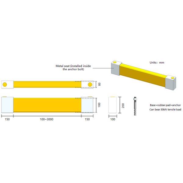 A04: Rack upright Guard Warehouse Storage Racking upright Protector safety barrier Anti-Collision Guardrails