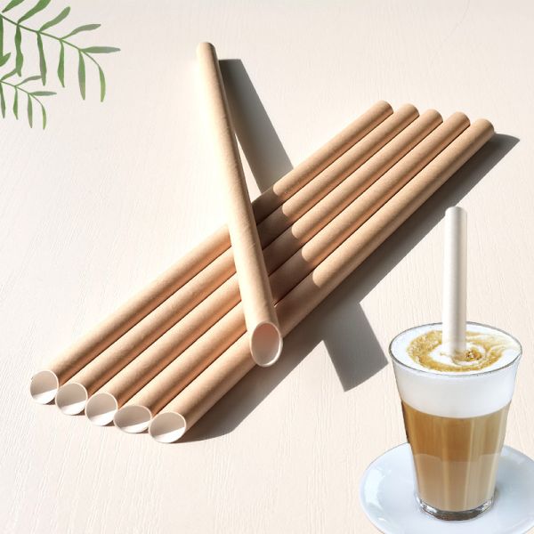 Customization Logo Biodegradable Bubble Tea Paper Straws with Customization Option