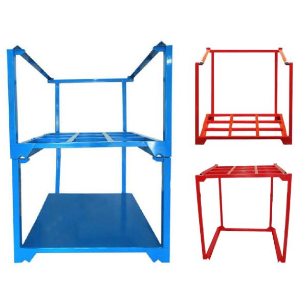 A19: Foldable Stacking rack Demountable Stacking rack for Canvas Textile Rolls Fabric Stackable Rack