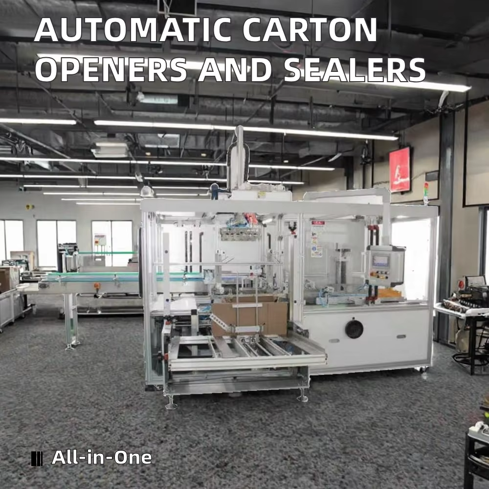 CHIC CH-05 Fully Automatic Pneumatic High-Speed High-Accuracy Food Carton Opening Sealing Machine Multi-functional High Rigidity
