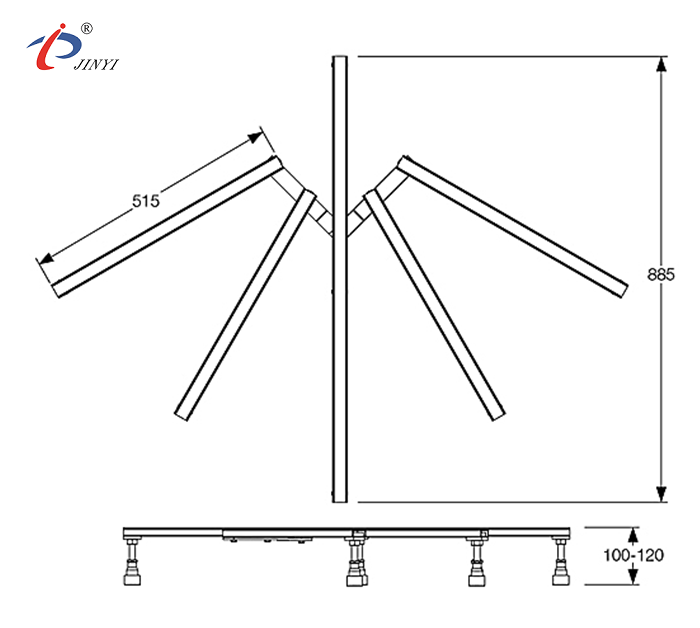 Pentagonal Quadrant 900x900mm Shower Tray Riser Frame