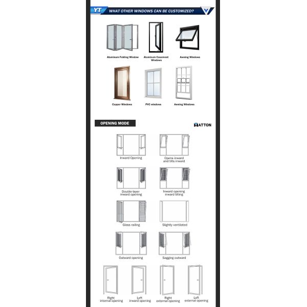 Hurricane Proof Security Window with Impact Resistant for Soundproof and Safe Home French Style Window