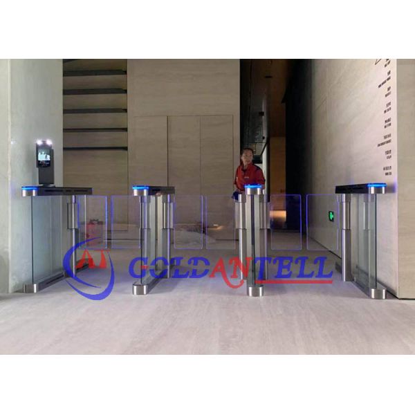 Optical Face Scanner Swing Barrier Gate RFID Bi Directional Pass Barrier System