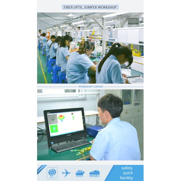 High Return Loss DYS LC-3.0 simplex Singlemode Optical Fiber Patch Cord Meet The EUROPE ROHS Request