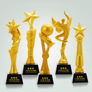 China Golden Different Design Polyresin Sports Day Trophy Souvenir gifts on sale