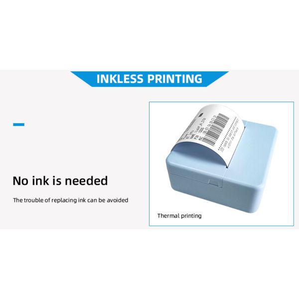 1- Wireless Mini QR Code Printer for Thermal Android Printing and Mobile Bill Receipts