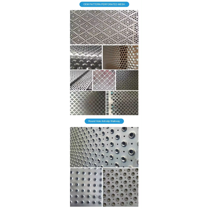 304 Stainless Steel Hexagonal Round Micro Perforated Sheet with Customized Length and Perforated Technique