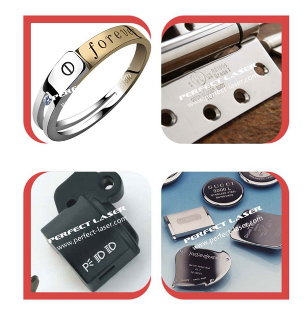 Professional Metal Etching Machine , Fiber Laser Marker With Fully Enclosed Cabinet