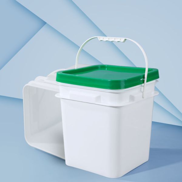Eco-Friendly 3.5L 5L 6L 10L 20L Square Plastic Buckets With Handle for Tools Storage