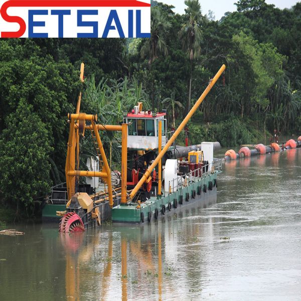 Customized Request Rexroth Hydraulic Pump 22 Inch River Sand Dredger with Cutter
