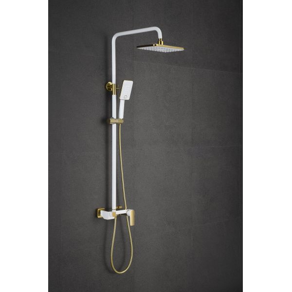 Rainfull Function Concealed Brass Thermostatic Shower System Set with Chrome Finish