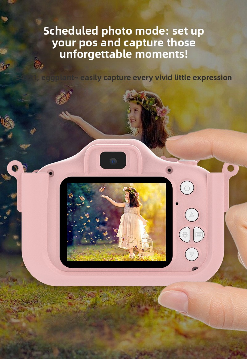 High Quality Children's Digital Camera with CMOS Sensor and MicroSD Support HD Instant Print Camera for Kids