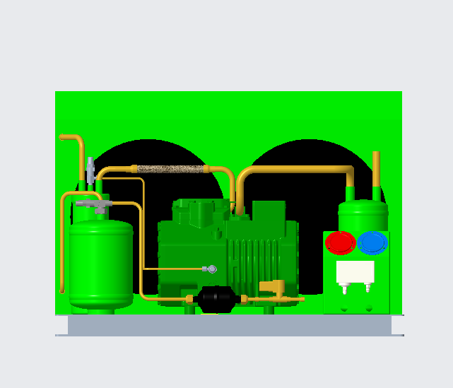 Semi Hermetic Compressor Condensing Unit / Cold Room Refrigeration Units OEM