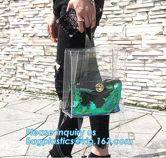 Clear pvc backpack, clear plastic bags, clear backpack transparent backpack, Factory custom popular transparent clear pv
