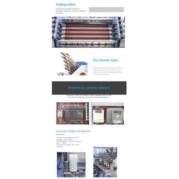 480mm 14 Buckle Plate Printer Paper Folder , Automatic Folder Machine For Industry