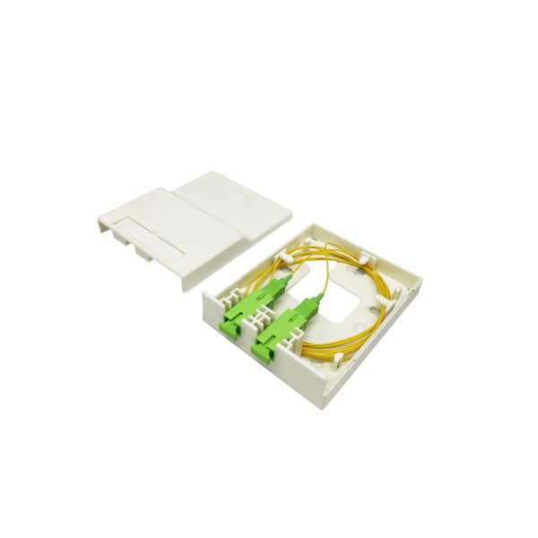 2 SC Single/Multimode Fiber Optic Termination Box For FTTH Indoor Network